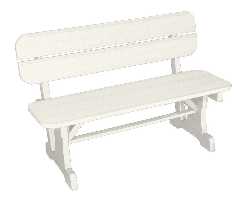 Basics Straight Bench with back Image